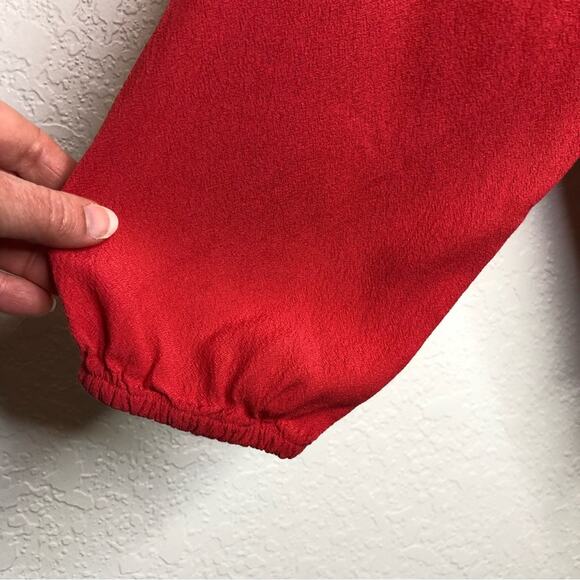 J Jill bright pink cold shoulder long sleeve top size Large - Picture 10 of 15